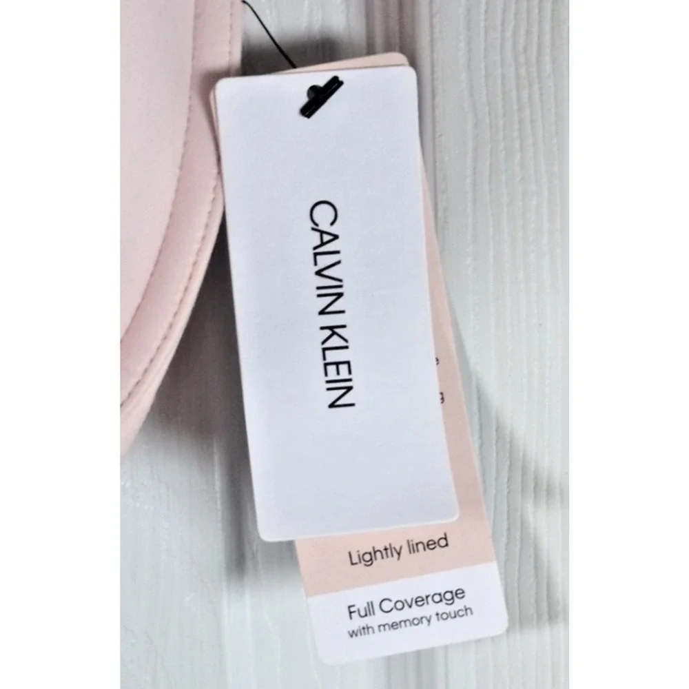 NWT Calvin Klein F3837 Perfectly Fit Lightly Lined Full Coverage Bra Pink 32DD